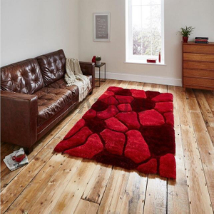 Hand Tufted 3D Shag Carpet Living Room Area Rug